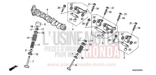 CAMSHAFT/VALVE (REAR) VFR1200FB de 2011